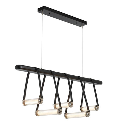 Hubbardton Forge York 52" Wide LED Linear Chandelier