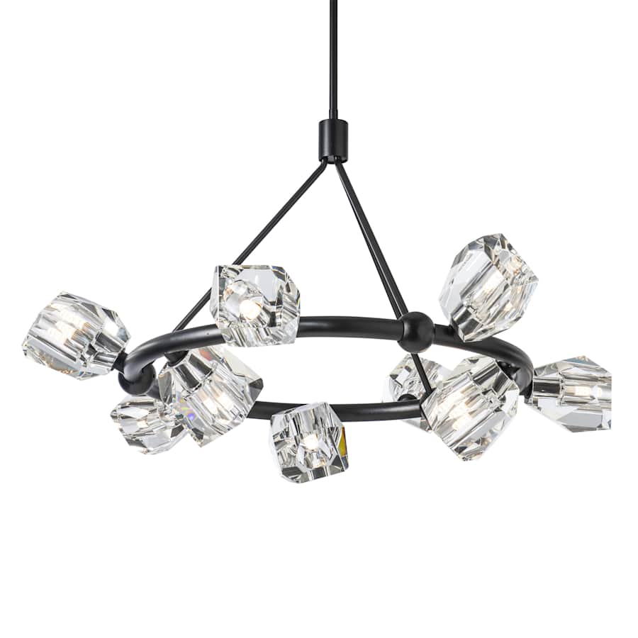 Hubbardton Forge Gatsby 9 Light 32" Wide Crystal Pendant
