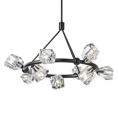 Hubbardton Forge Gatsby 9 Light 32" Wide Crystal Pendant