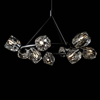 Hubbardton Forge Gatsby 9 Light 32" Wide Crystal Pendant