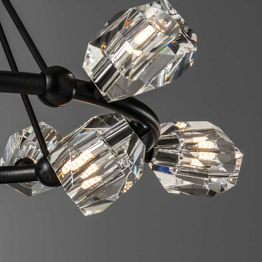 Hubbardton Forge Gatsby 9 Light 32" Wide Crystal Pendant