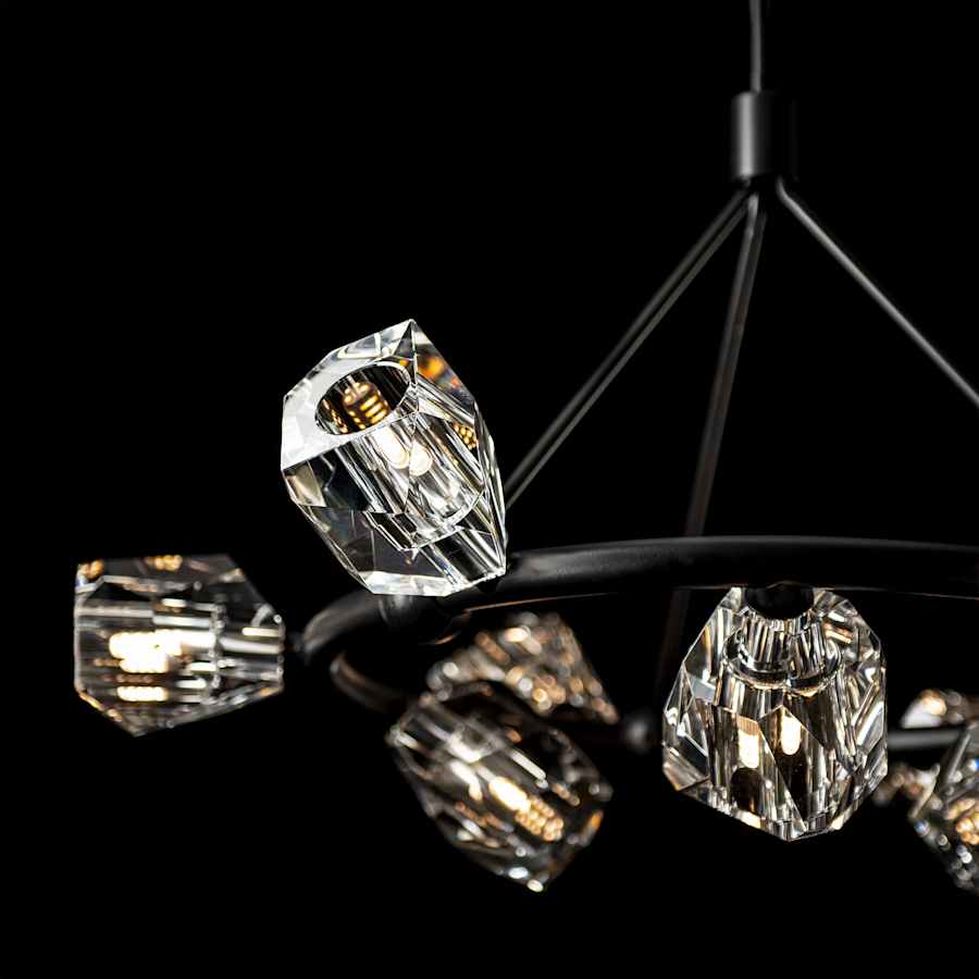 Hubbardton Forge Gatsby 9 Light 32" Wide Crystal Pendant