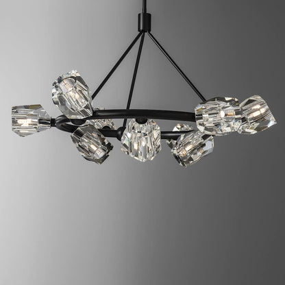 Hubbardton Forge Gatsby 9 Light 32" Wide Crystal Pendant