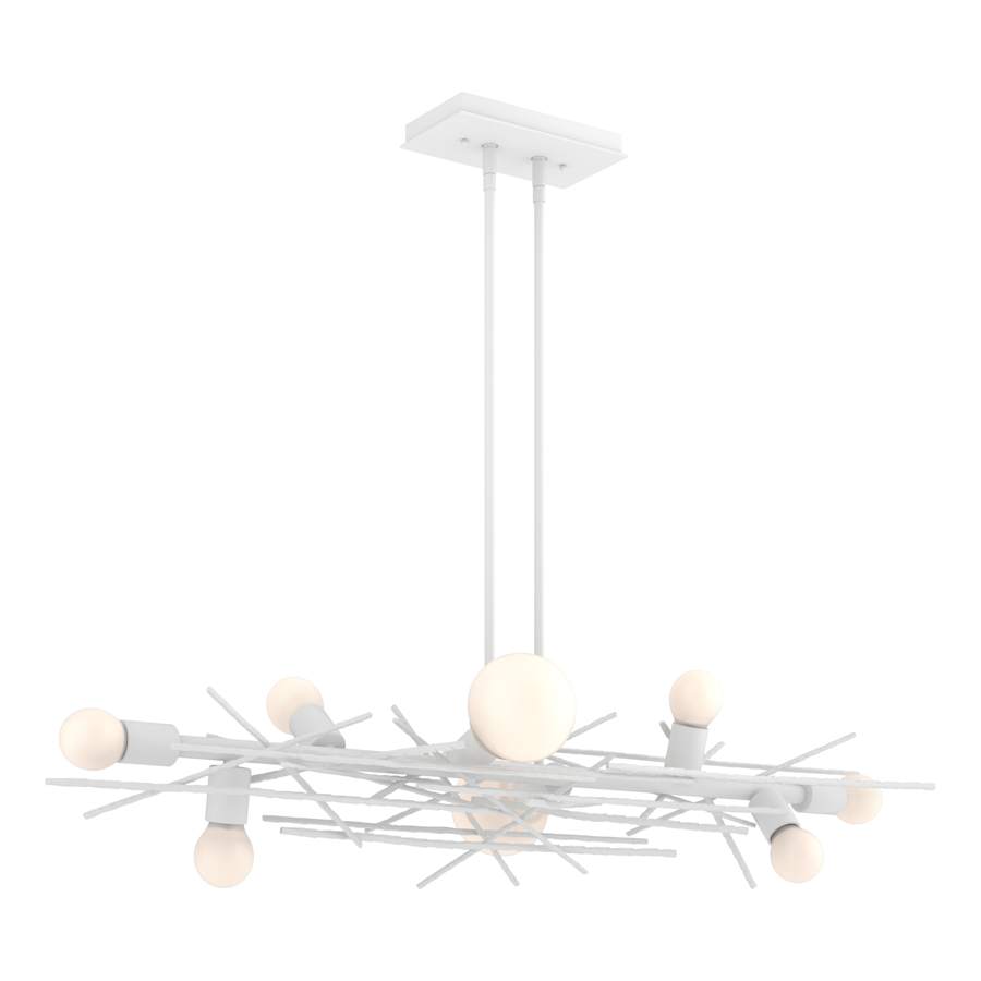 Hubbardton Forge Brindille 8 Light 54" Wide LED Abstract Linear Pendant