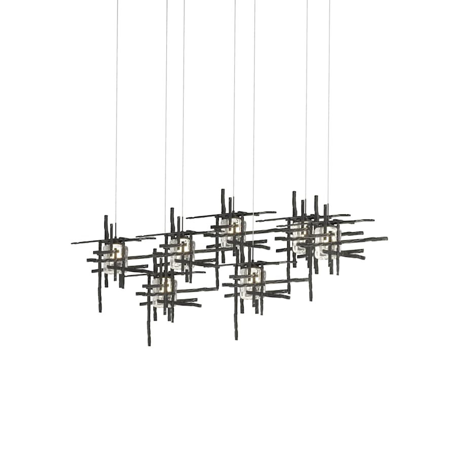 Hubbardton Forge Tura 7 Light 54" Wide Linear Pendant