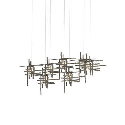 Hubbardton Forge Tura 7 Light 54" Wide Linear Pendant