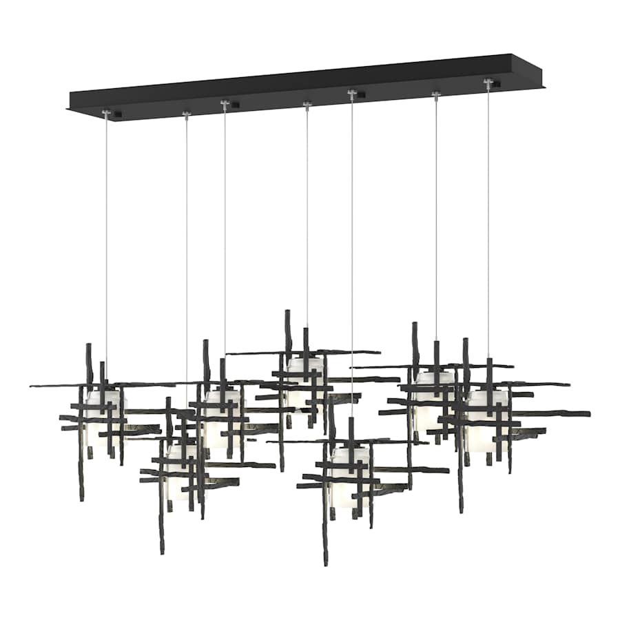 Hubbardton Forge Tura 7 Light 54" Wide LED Linear Pendant