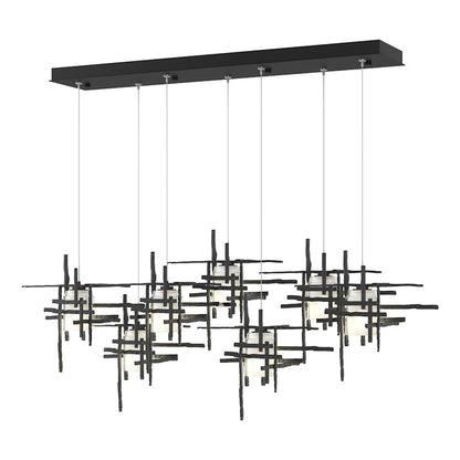 Hubbardton Forge Tura 7 Light 54" Wide LED Linear Pendant