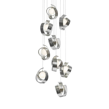 Hubbardton Forge Riza 9 Light 22" Wide LED Multi Light Pendant