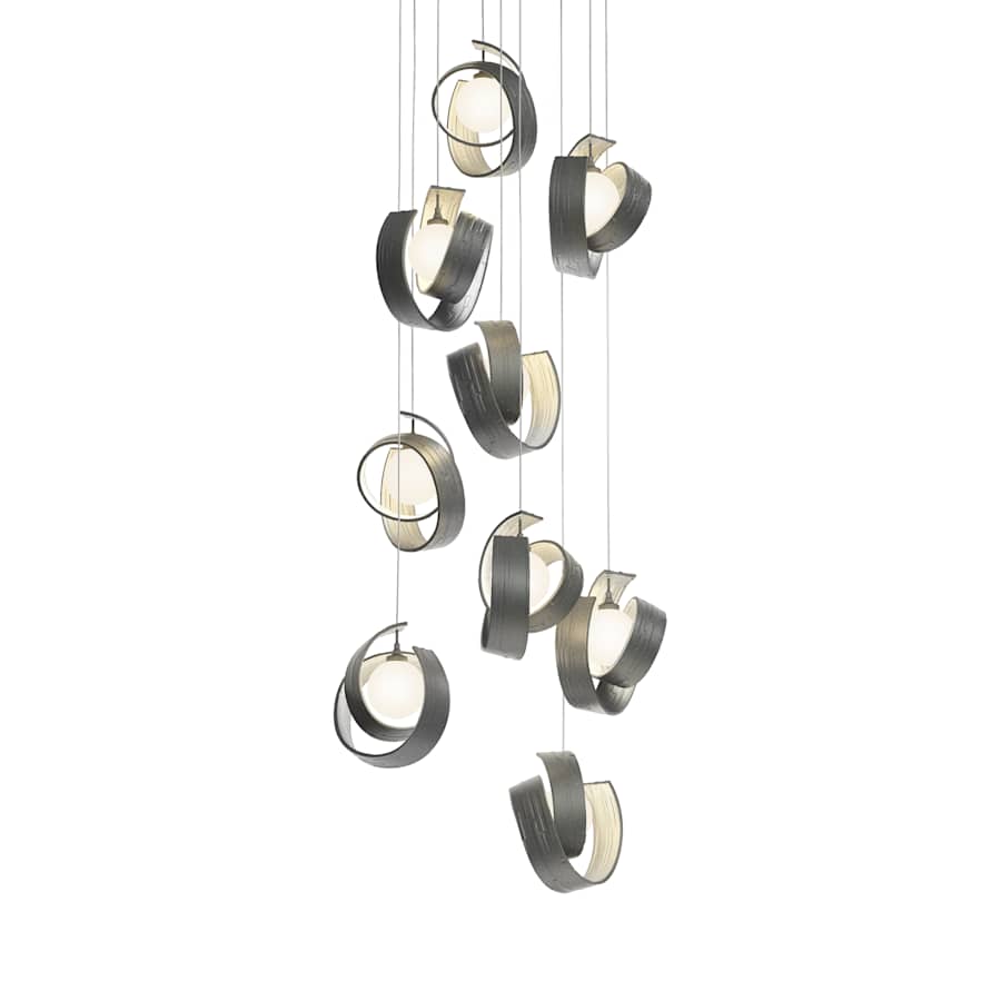 Hubbardton Forge Riza 9 Light 22" Wide LED Multi Light Pendant