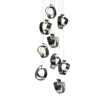 Hubbardton Forge Riza 9 Light 22" Wide LED Multi Light Pendant
