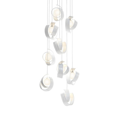 Hubbardton Forge Riza 9 Light 22" Wide LED Multi Light Pendant