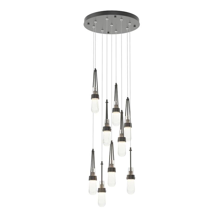 Hubbardton Forge Link 9 Light 21" Wide Multi Light Pendant
