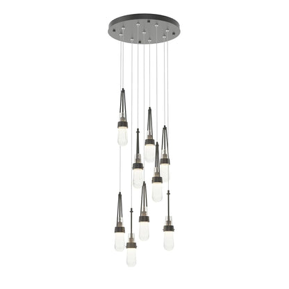 Hubbardton Forge Link 9 Light 21" Wide Multi Light Pendant