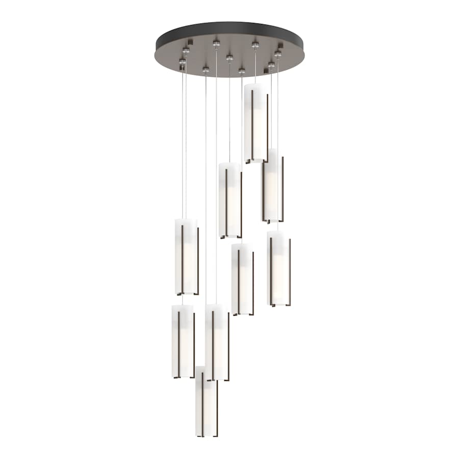 Hubbardton Forge Exos Glass 9 Light 21" Wide LED Multi Light Pendant