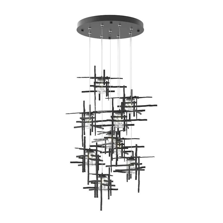Hubbardton Forge Tura 9 Light 30" Wide Multi Light Pendant