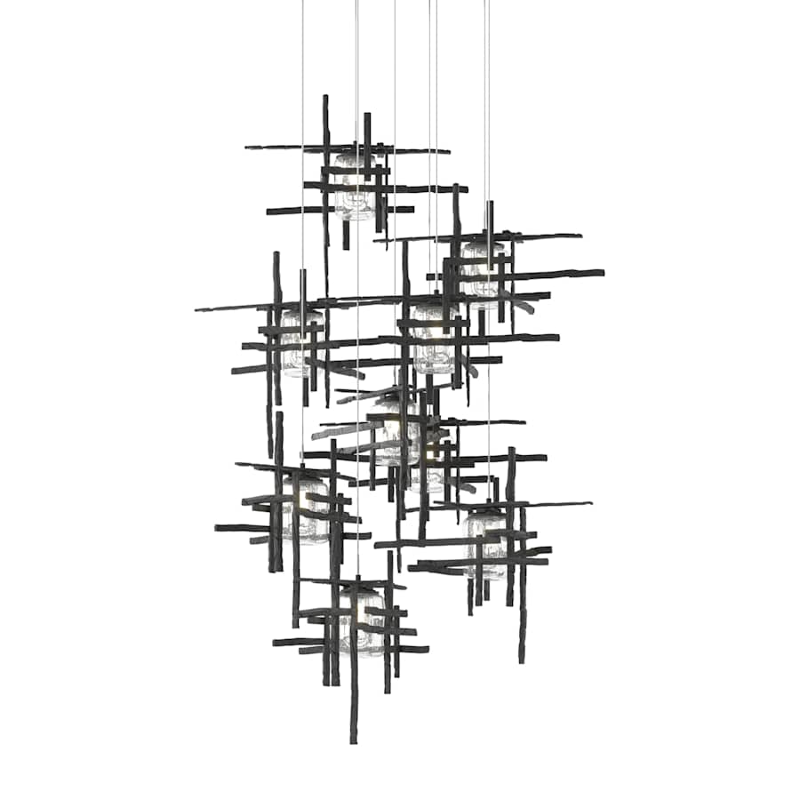 Hubbardton Forge Tura 9 Light 30" Wide Multi Light Pendant