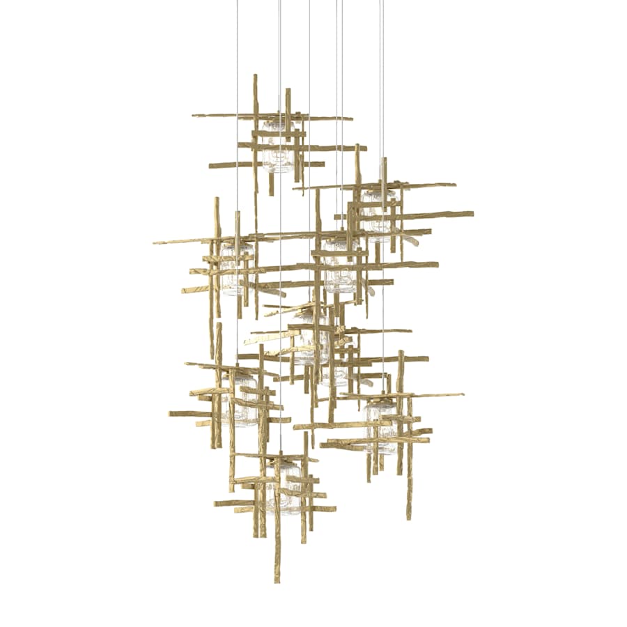 Hubbardton Forge Tura 9 Light 30" Wide Multi Light Pendant