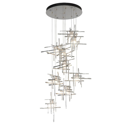 Hubbardton Forge Tura 9 Light 30" Wide LED Multi Light Pendant