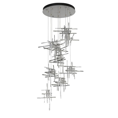 Hubbardton Forge Tura 9 Light 30" Wide LED Multi Light Pendant
