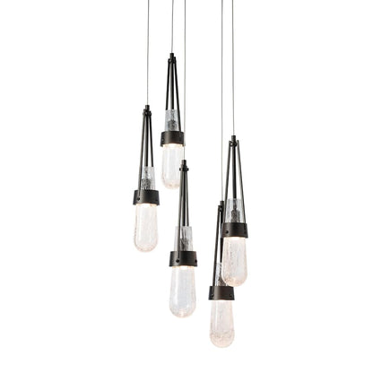 Hubbardton Forge Link 5 Light 13" Wide Multi Light Pendant