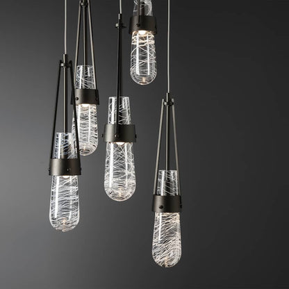 Hubbardton Forge Link 5 Light 13" Wide Multi Light Pendant
