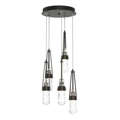 Hubbardton Forge Link 5 Light 13" Wide Multi Light Pendant