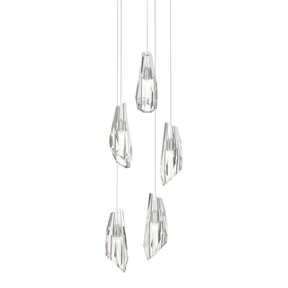 Hubbardton Forge Luma 5 Light 15" Wide LED Multi Light Pendant