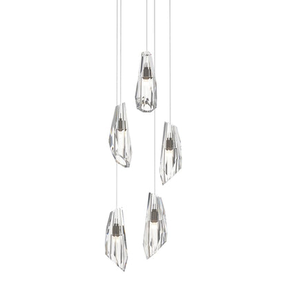 Hubbardton Forge Luma 5 Light 15" Wide LED Multi Light Pendant