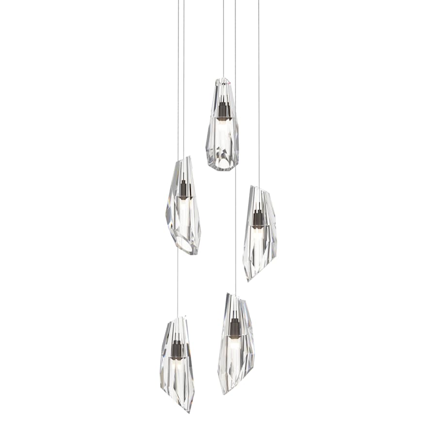Hubbardton Forge Luma 5 Light 15" Wide LED Multi Light Pendant