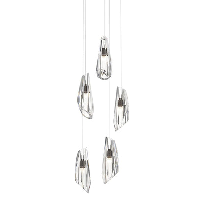 Hubbardton Forge Luma 5 Light 15" Wide LED Multi Light Pendant