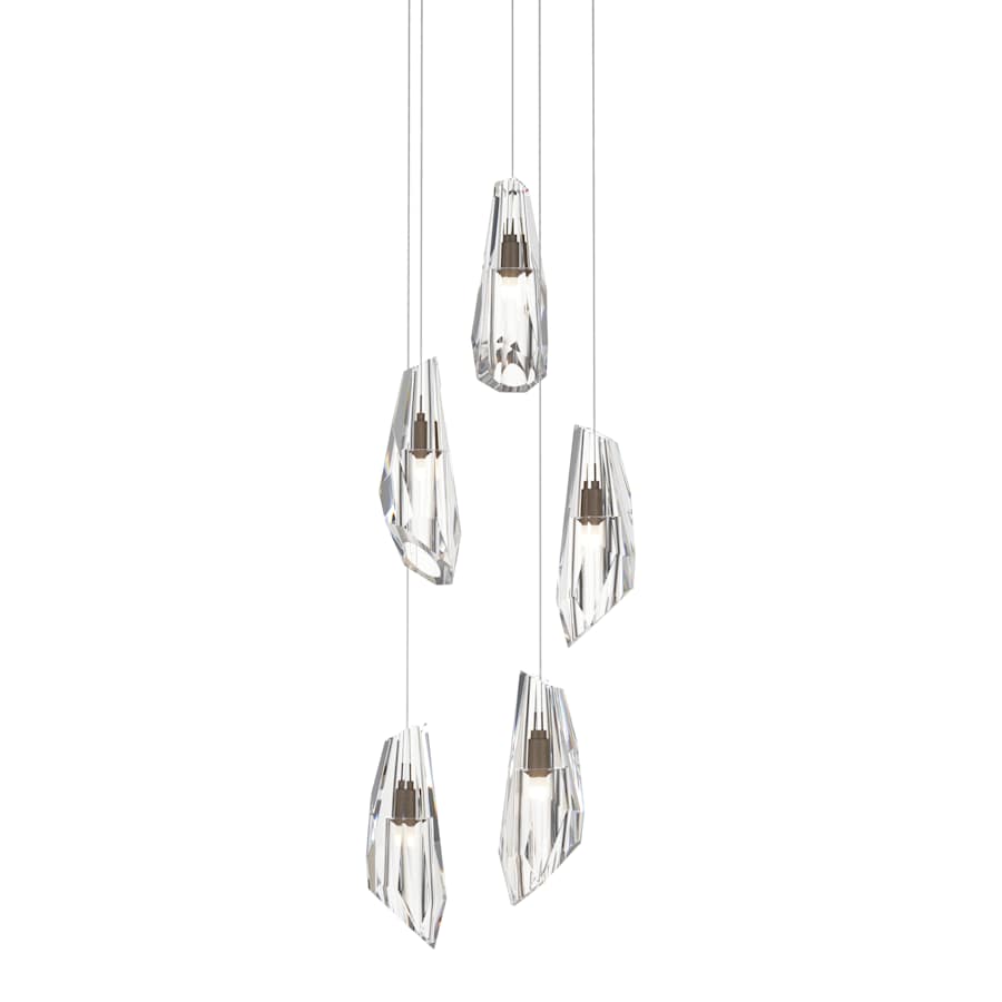 Hubbardton Forge Luma 5 Light 15" Wide LED Multi Light Pendant