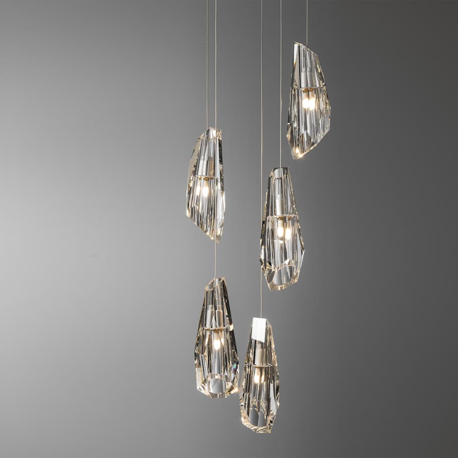 Hubbardton Forge Luma 5 Light 15" Wide LED Multi Light Pendant