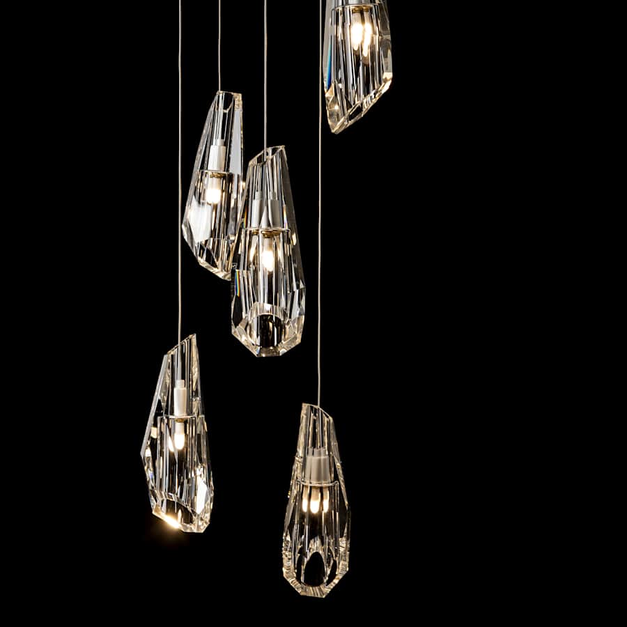 Hubbardton Forge Luma 5 Light 15" Wide LED Multi Light Pendant