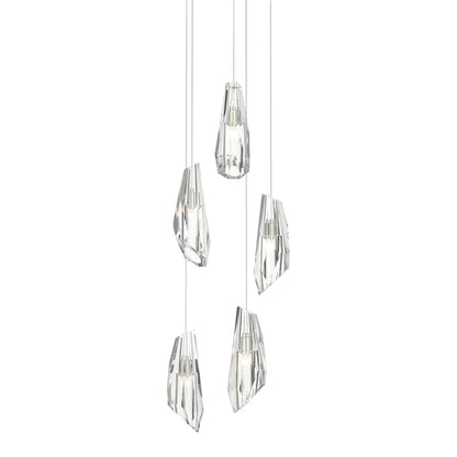 Hubbardton Forge Luma 5 Light 15" Wide LED Multi Light Pendant