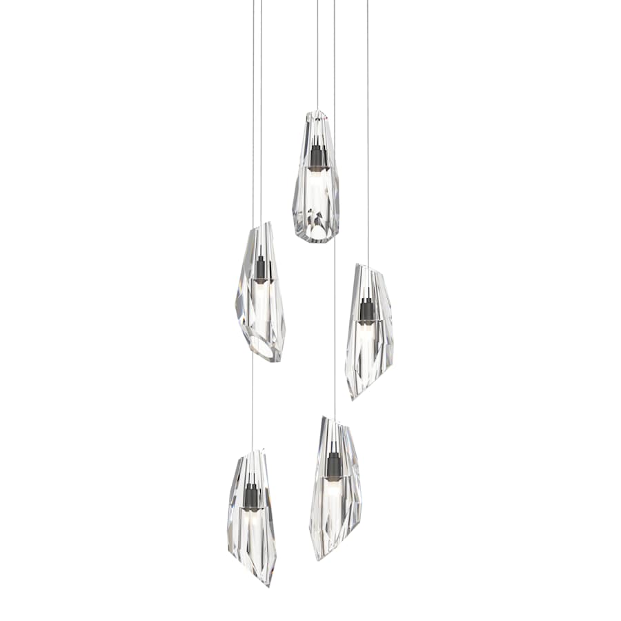 Hubbardton Forge Luma 5 Light 15" Wide LED Multi Light Pendant