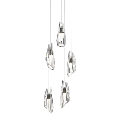 Hubbardton Forge Luma 5 Light 15" Wide LED Multi Light Pendant