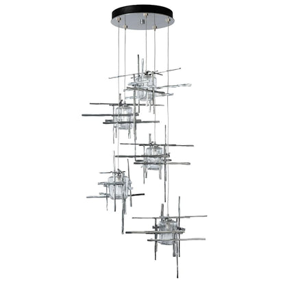 Hubbardton Forge Tura 5 Light 28" Wide Multi Light Pendant