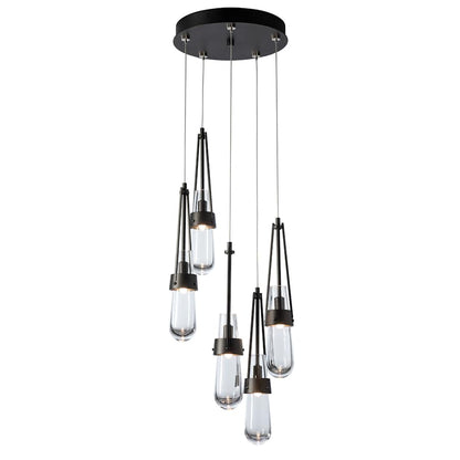 Hubbardton Forge Link 5 Light 13" Wide Multi Light Pendant