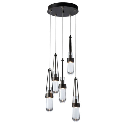 Hubbardton Forge Link 5 Light 13" Wide Multi Light Pendant