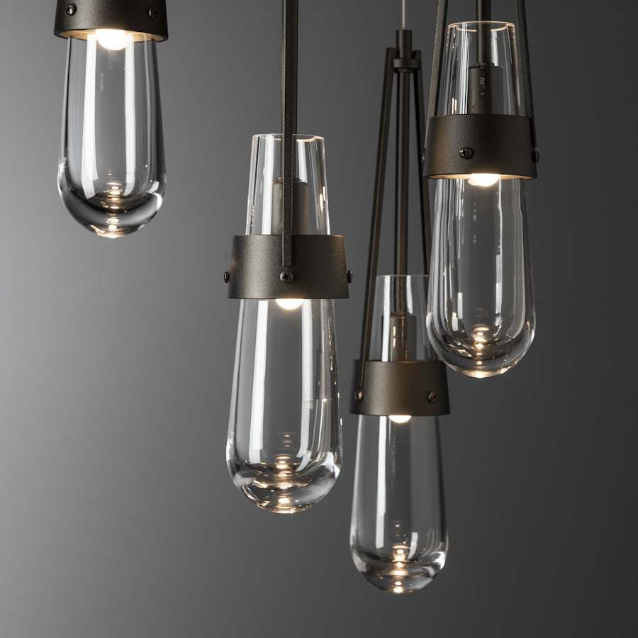 Hubbardton Forge Link 5 Light 13" Wide Multi Light Pendant