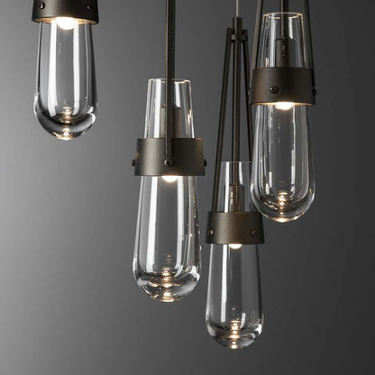 Hubbardton Forge Link 5 Light 13" Wide Multi Light Pendant