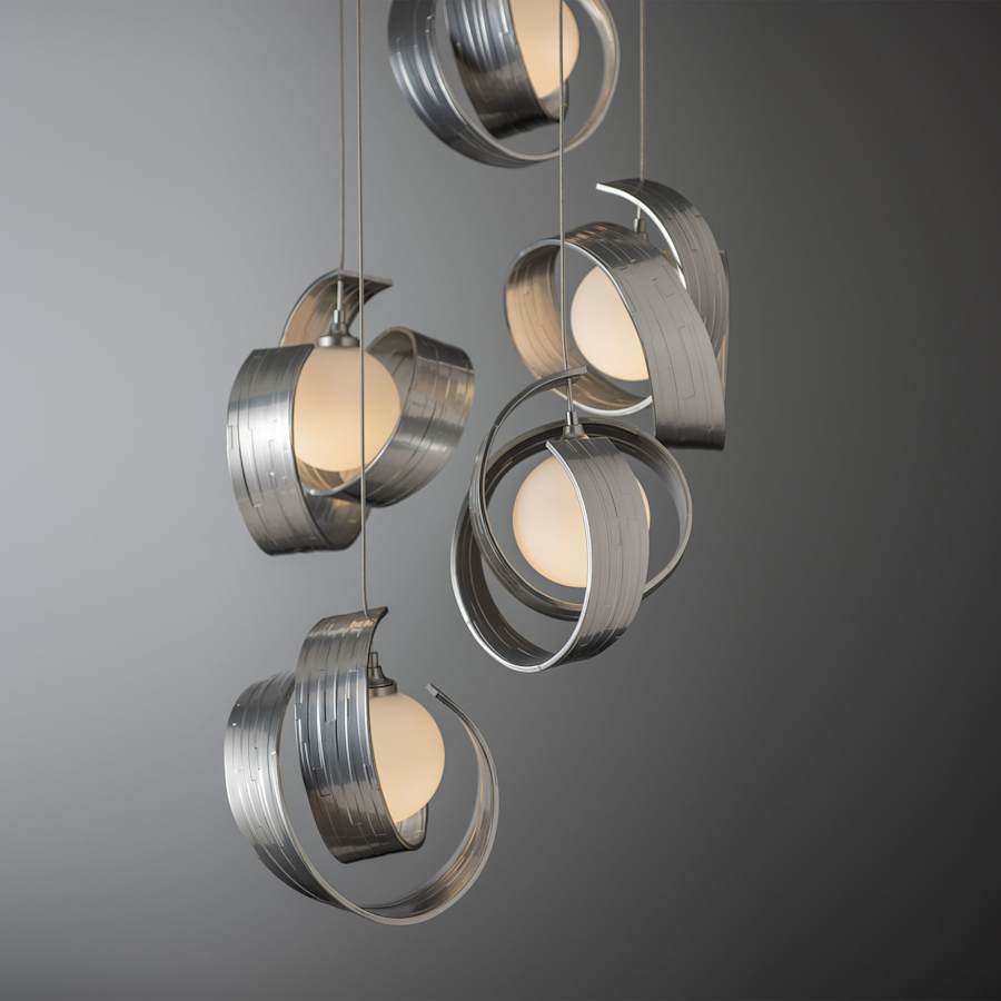 Hubbardton Forge Riza 5 Light 20" Wide Multi Light Pendant