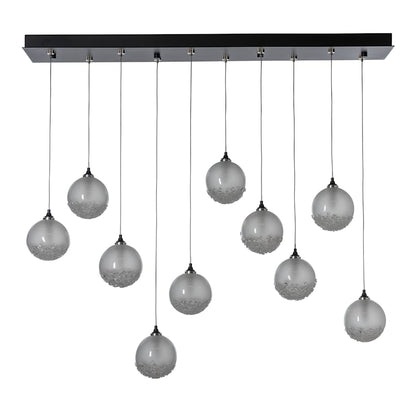 Hubbardton Forge Fritz 10 Light 45" Wide Suspension Linear Pendant