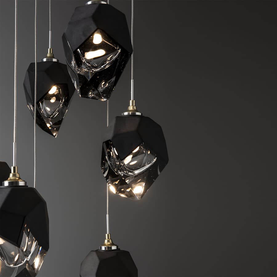 Hubbardton Forge Chrysalis 9 Light 21" Wide Multi Light Pendant