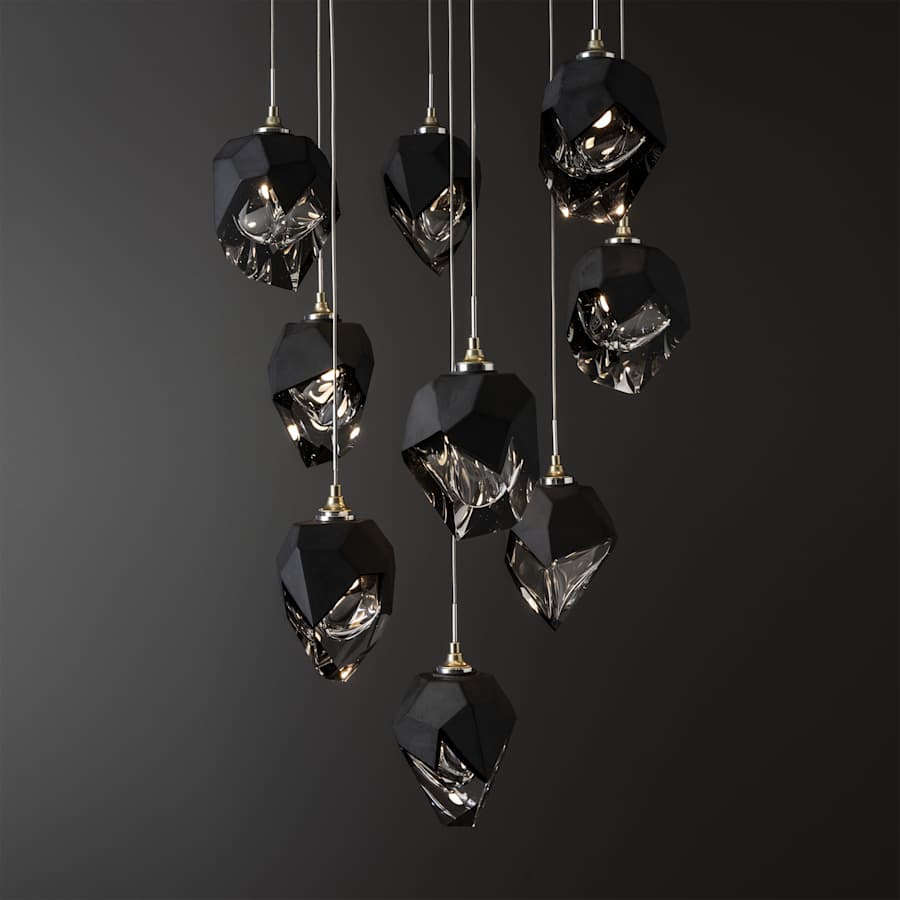 Hubbardton Forge Chrysalis 9 Light 21" Wide Multi Light Pendant