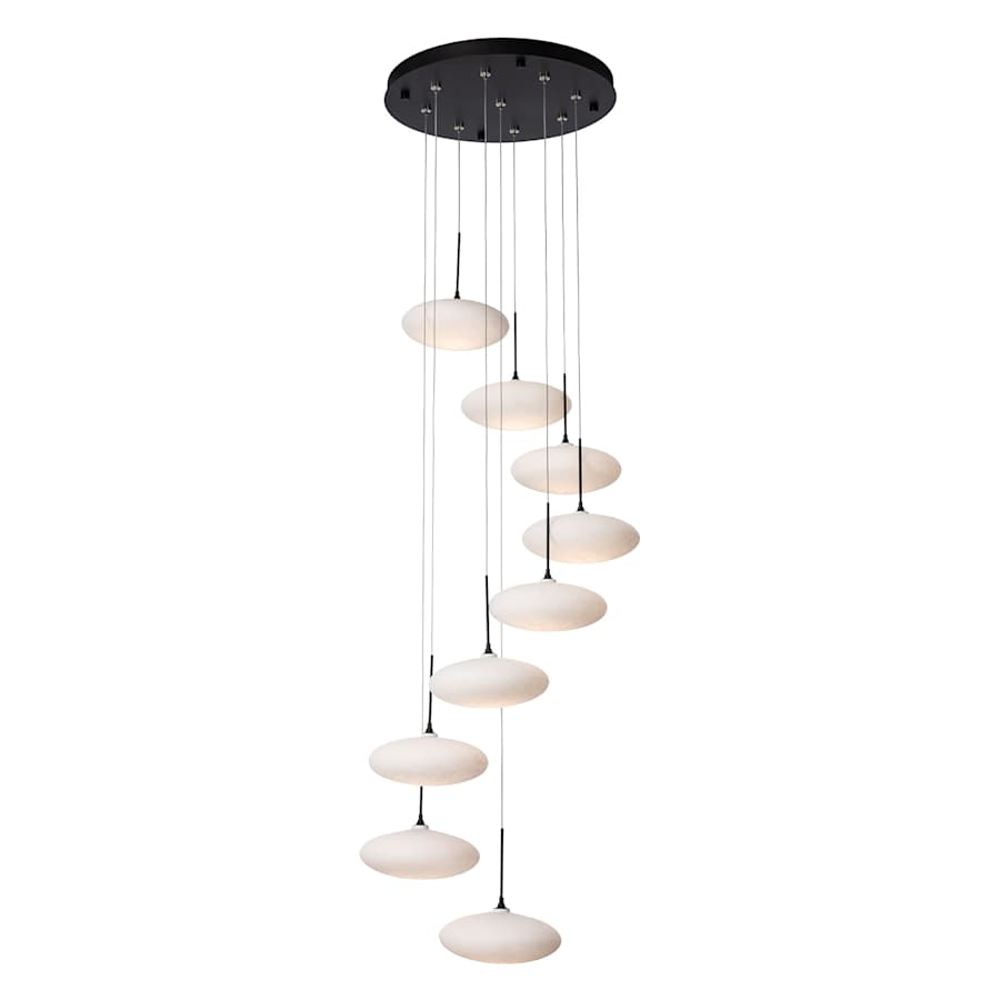 Hubbardton Forge Clouds 9 Light 24" Wide Multi Light Pendant