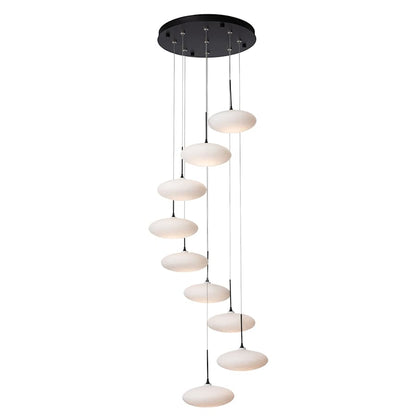 Hubbardton Forge Clouds 9 Light 24" Wide Multi Light Pendant