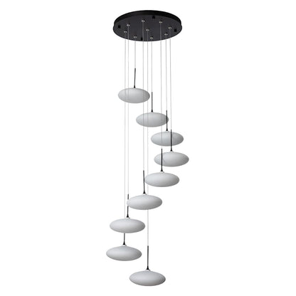 Hubbardton Forge Clouds 9 Light 24" Wide Multi Light Pendant