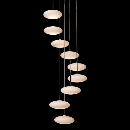 Hubbardton Forge Clouds 9 Light 24" Wide Multi Light Pendant